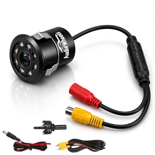 Audio Wheels' 8 LED Night Vision Car Back Rearview HD Waterproof reverce Camera. It's Your Ultimate Vehicle Backup Solution, ensuring Safety and Precision in Reverse for All Types of Cars
