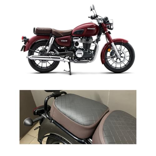 Auto Infinity Premium Split Seat Cover for Honda CB 350(New) (Black, Pack of 1)