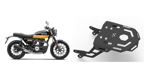 Auto Infinity (Updated) (2 in 1) Compact Luggage Rack Compatible with Honda CB350-RS (Black, Pack of 1)