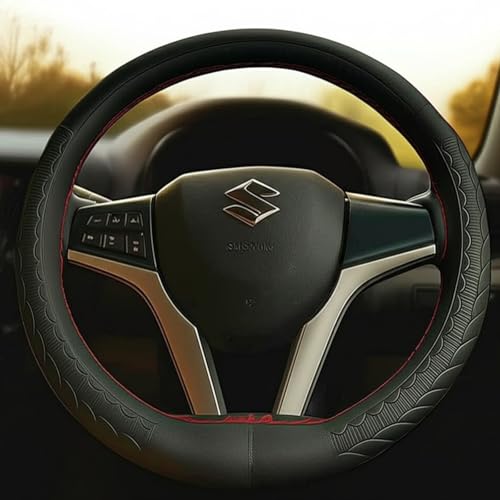 AutokraftZ Car Steering Wheel Cover |Easy to Use|- Breathable Anti-Slip Steering Wheel Protector for Tata Nexon Baleno Swift Dzire i20 Creta i10 Venue Wagonr City Verna - Enhanced Comfort | Grip