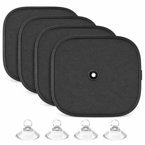 AutokraftZ 𝗨𝗻𝗶𝘃𝗲𝗿𝘀𝗮𝗹 Car Window Sunshade (𝗣𝗔𝗖𝗞 𝗼𝗳 𝟰) - 𝗘𝘅𝘁𝗿𝗮 𝗗𝗮𝗿𝗸 Sun Protection for Heat Reduction Sun Shade with Suction Cups Car Glass Shield & Blinds