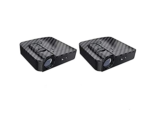 Automaze 3rd Generation Infra-Red Car Door Light Logo Projector Wireless LED Car Courtesy Light Welcome Logo Shadow Ghost Compatible For Ford Cars