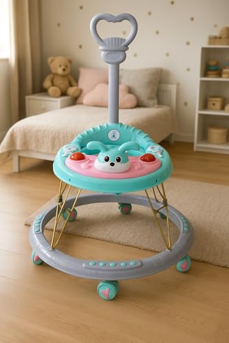 AVANI METROBUZZ Baby Walker with Musical Lights, Push Handle, Interactive Tray for 6 to 18 Months Baby