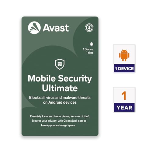Avast Security Avast Mobile Security - Ultimate (Incl. Antivirus, Unlimited VPN & Junk Cleaner) (1 Android Device | 1 Year) (Email / Buyer-Seller Message Delivery in 2 hours- No CD)