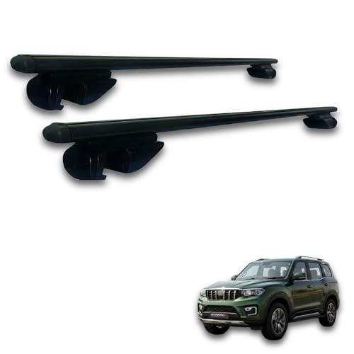 Away Roof Rack Cross Bars - 1 Set of Aluminium Alloy Crossbars for Mahindra Scorpio N | Aerodynamic Design | Heavy Loading Capacity