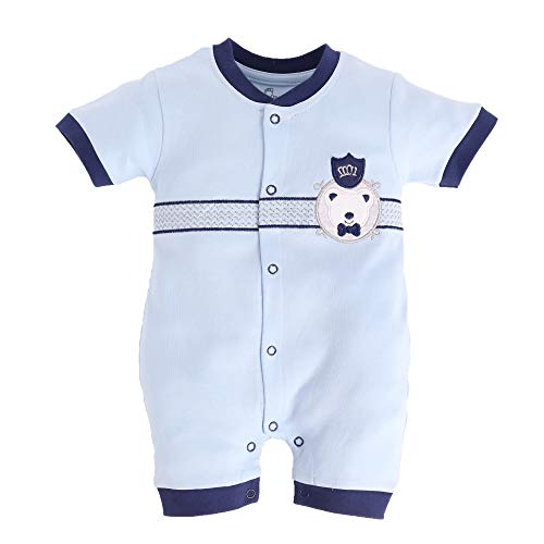 BabyGo Half Sleeves Baby Romper| 100% Cotton Rompers for New Born Baby| Baby Dress | Onesies| 6-9M| NANY| Infant Clothes