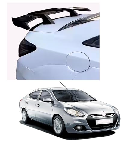 Back2Tracks - B2T AUTOMOTIVE® GT Type Sportz Spoiler Semi-Finished (Unpainted Grey) Car Spoiler Fiber Reinforced Plastic (FRP) Compatible with Scala Cars
