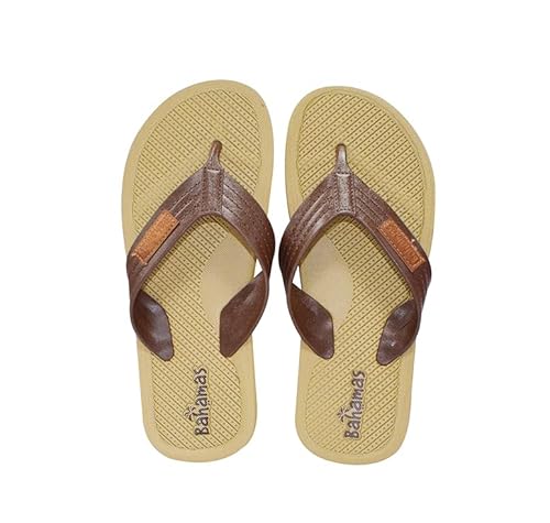 BAHAMAS Men's Brown Slippers (UK 8)