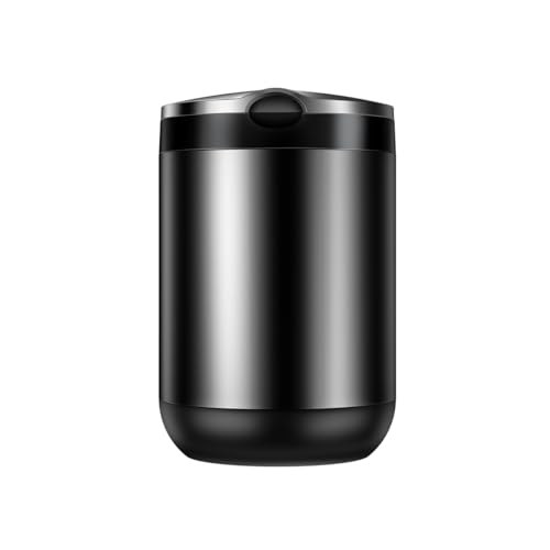 Baseus Ash Tray Luxurious and Chic Premium Mini Car Ashtray with LED Backlight That make It Easy to Use at Night Waterproof Detached Bottle Body Easy to Clean (Black)