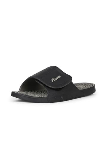 Bata Alfred Men's Black Flip Flops - 8 UK (8626090)