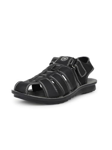 Bata Syn Buntoe Men's Black Sandals - 8 UK (8616011)