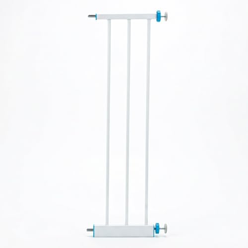 Baybee Safety Gate Extension 20cm | Quick Tool-Free Pressure Fit Extender Gates for Kids & Pets | Dual Side Compatible Extension for Doorways, Stairs & Hallways (White)