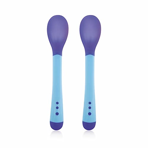 BeeBaby Heat Sensor Baby Colour Changing Soft Spoon for Feeding Baby, Pack of 1 (Blue)