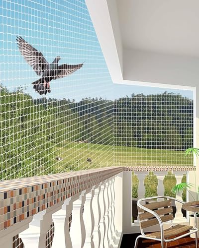 BENAVJI Bird Net/Anti Bird Net/Pigeon Net/Garden Net/Bird Control Net UV Stabilised HDPE Monofilament Netting Solution Natural Color (10 FT X 10 FT)