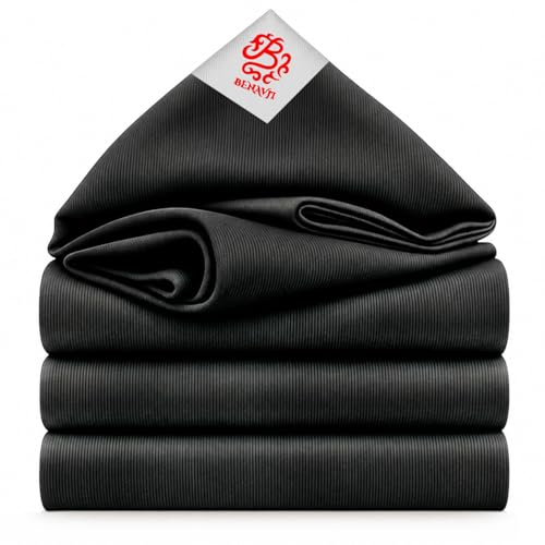 BENAVJI Heavy Duty Waterproof Tarpaulin Sheet with Aluminium Eyelets | Multipurpose UV Resistant Tarp Cover for Truck, Camping, Outdoor, Construction & Storage | Durable 170 GSM Black Plastic Tirpal