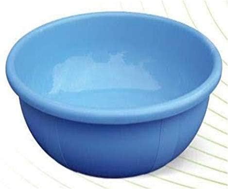 BHARAT SALES Plastic Multipurpose Tub 12.5 LTR Deep | Strong & Durable Round Utility Container for Home Kitchen Bathroom Garden & Outdoor Use | Lightweight Plastic Tub in Orange & Blue
