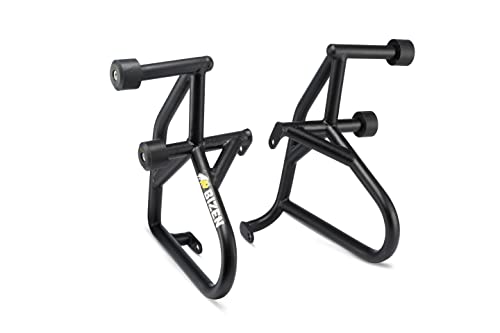 BIZEN Crash Guard Compatible with RE Himalayan 411/Scram 411/ Scram 440 | Heavy Duty Engine & Frame Guard with Frame Sliders | Premium Protection Leg Guard (Black)