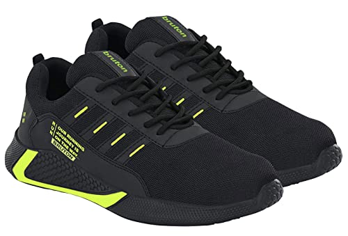 BRUTON Exclusive Trendy, Casual, Sports Shoes for Men, Running Shoes for Men (Black, Size : 6)