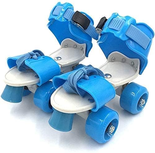 BUKILY Roller Skates for Girls Age Group 7-12 Years Adjustable Inline Skating Shoes with School Sport-Multi Colour