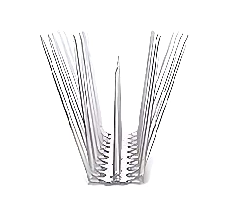 Bumper Discount Set of 40 PlastKart Bird Spikes Pigeon Spike Spikes with ||Double Sided Tape || Pigeon Spikes for Balconies,Railing, AC Outoor, Crow, Dog, Cat,kabutar Spikes,Scare Birds Away
