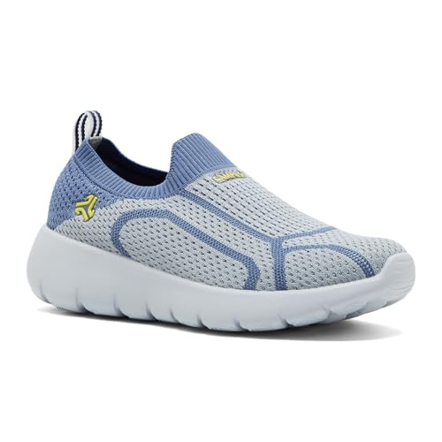 Campus Child BRUTO CH L.Gry/R.Slate Walking Shoes - 2UK/India 1 Pair Grey/Blue