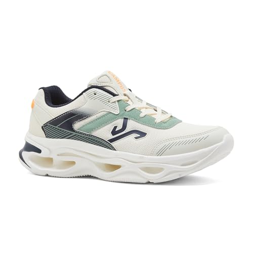 Campus Men's FEROX Off White/Navy Running Shoes - 8UK/India 1 Pair