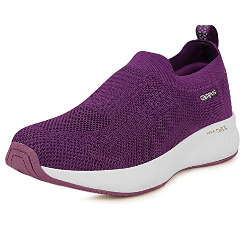 Campus Women's Annie Walking Shoes PRPL/SIL - 7UK/India