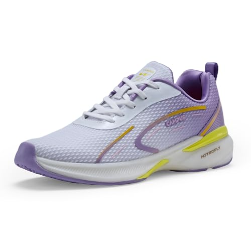 Campus Women's REVI Running Shoes WHT/L.Purple - 7UK/India