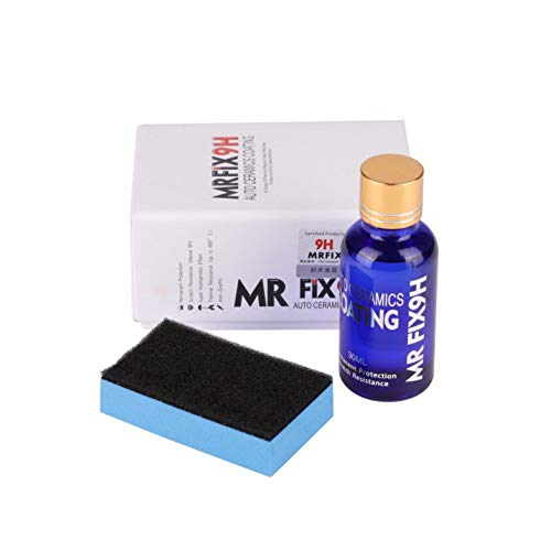 Car Ceramic Coating Kit, 9H Nano Ceramic Coating for Cars, High Gloss Anti Scratch, Hydrophobic Long Lasting Protection 30ml