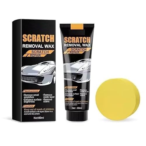 Car Scratch Removal, Car Scratch Remover Paste Wax, Paint Scratch Remover, Dent Remover, Car Rubbing Polish Scratch Removal (Multi Use Car Wax Polish)