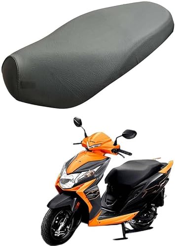 CARBOX,Campatibal with [ Dio ] Bike Removable & Washable PU Leather Waterproof Single Bike Seat Cover for Honda Dio (Black)