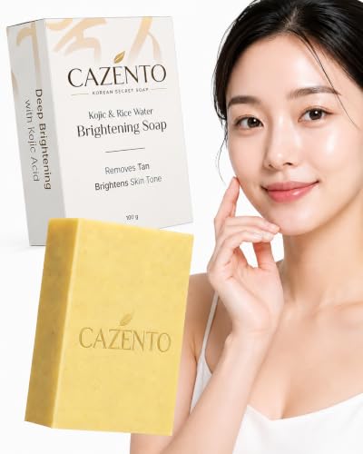 CAZENTO Kojic acid & Rice Water Brightening Soap | Glowing & Brightening Soaps f