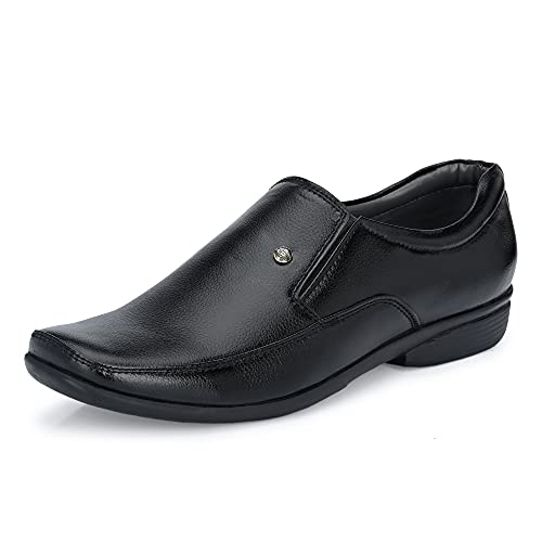 Centrino mens Moccasin Formal Shoe (Black_7 UK_8602-1)