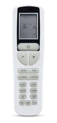 Compatible with Original Voltas AC Remote Control (No Backlight) Suitable for 1, 1.5, 2 Ton Split & Window AC - Remote for Voltas AC