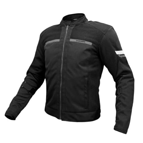 Cramster Breezer Jacket - Motorcycle Riding Jacket | Impact Protection | Abrasion Resistance - Black, 2XL
