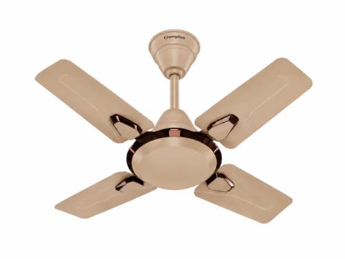 Crompton Highspeed Super Briz Royal 600 mm Designer Ceiling Fan | BEE Star Energy Rating | X-Tach Technology | Upto 50% Less Heating | 2 Year Manufacturer Warranty | Caramel