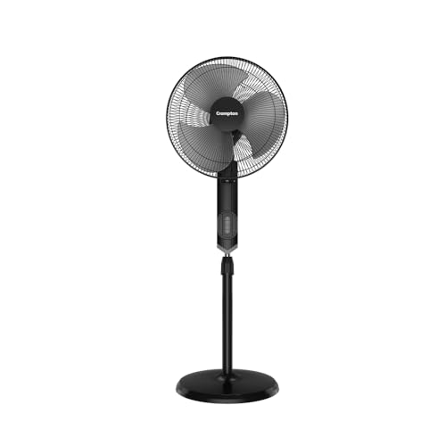 Crompton HISPEED Torpedo EX 400 mm Pedestal Fan | 2100 RPM | Easy Neck Tilt Mechanism | Superior Air Delivery | Smooth Oscillation | 2 Year Warranty | Black Grey