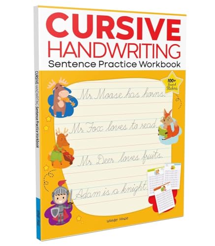 Cursive Handwriting for Kids: Sentence Workbook (Ages 6–10) | Bestseller for Fluent Handwriting | Improve Fluency, Spacing, Style & Confidence | #1 Bestseller in Handwriting | Top-Rated Cursive Workbook