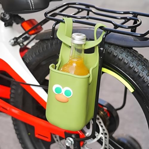 Cute Baby Carriage Silicone Cup Holder | Multifunctional Bottle Holder for Stroller, Bicycle, Wheelchair & Pool | Flexible Anti-Slip Cup Bag Organizer (Pack of 1)