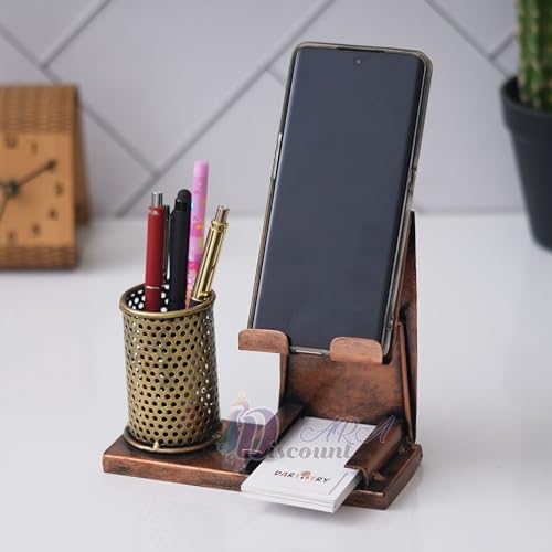 Dartistry Metal Desk Organiser | Pen Holder | Pencil Holder with Mobile Holder
