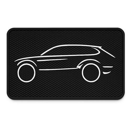 DETACHI Car Dashboard Mat, Diamond Car Design, Silicone Anti-Slip Rubber Pad, Universal Non Slip Car Dashboard Sticky Adhesive Mat for Phones Sunglasses Keys