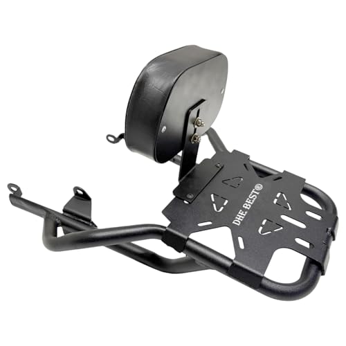 Dhe Best Adventure Ready Backrest with Carrier Top Rack Luggage Rack for Honda CB 350