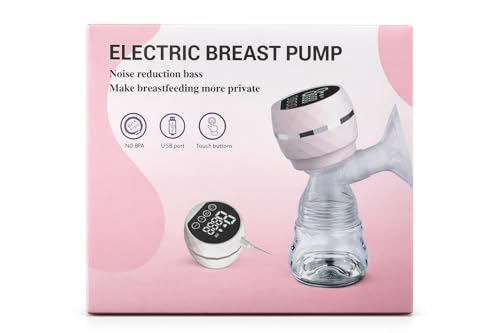 DKWIN Electric Breast Pump for Mothers with USB Rechargeable Battery, Low Noise, 2 Modes, BPA Free Material, Portable Milk Pump with Touch Control Display for Breastfeeding Women