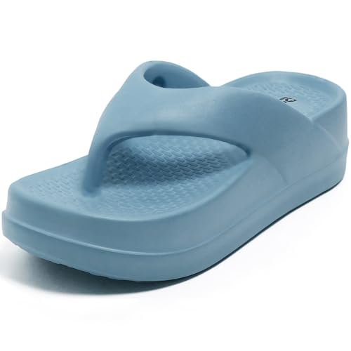 DOCTOR HEALTH SUPER SOFT Women’s Thick Sole EVA Flip Flops | Soft Cushioned Cloud Comfort Slippers | Lightweight Anti-Slip Open Toe Casual Sandals for Indoor Outdoor Everyday Wear