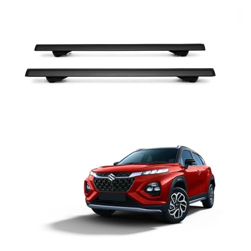 Drivestylish Universal Lockable Roof Rack Cross Bars with Flush Side Rails, Heavy Duty Aluminum Roof Rails Crossbars Rooftop Cargo Carrier Luggage - Black