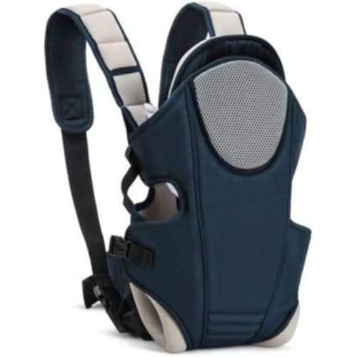 Duggu Kids® 3 in 1 Baby Carrier for 0 to 3 Year Baby, Ergonomic Variable Baby Carrier with Detachable Hip Seat, Adjustable Straps, Head Guard, Breathable Padded Cotton, Max Weight Up to 20 Kg