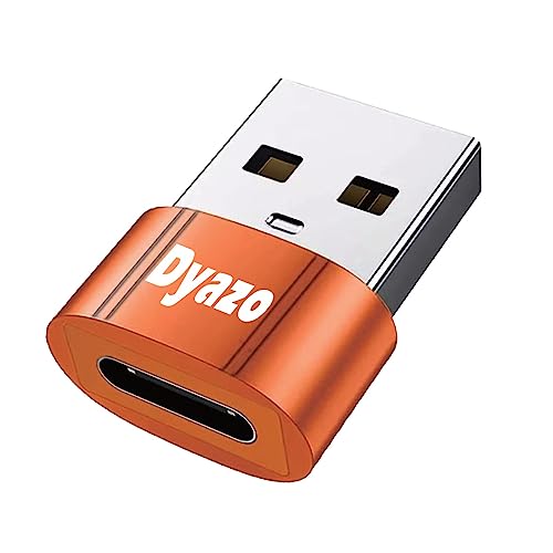 Dyazo 6 Amp Fast USB Male to USB C Female Adapter Converter Compatible for iPhone, iPad, Samsung Galaxy, Google Pixel,Smart Phones laptops and Chargers
