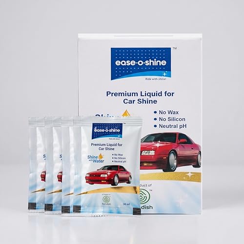 ease-o-shine Car Clean & Shine Liquid | Less Water Vehicle Cleaning Solution | Clean + Shine in One Wipe | No Buffing | Safe on Paint | For Cars, Bikes, Scooters | Easy At-Home Use
