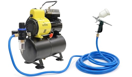 Elephant AS186 3 L Air Compressor with Air Brush (AB-19) 3mtr. PU Pipe