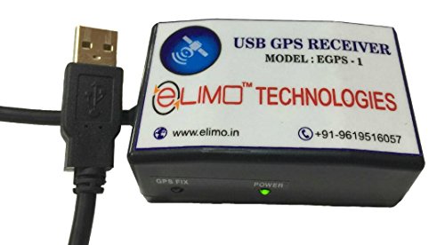 ELIMO Aadhaar (Aadhar) Uidai Approved USB GPS Receiver (Black)